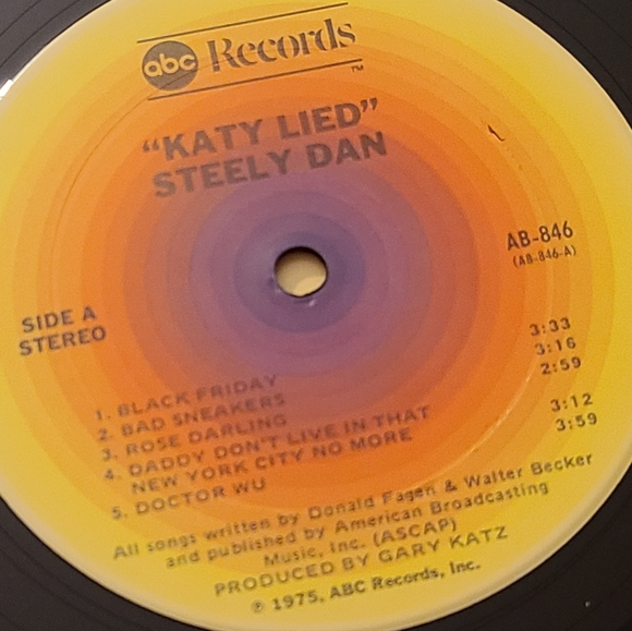 Steely Dan Katy Lied vintage record album. Black LP VGUC - Picture 16 of 16